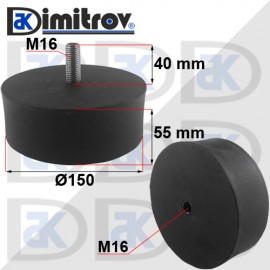 Антивибрационен тампон М16 х Ø 150 х 55 mm